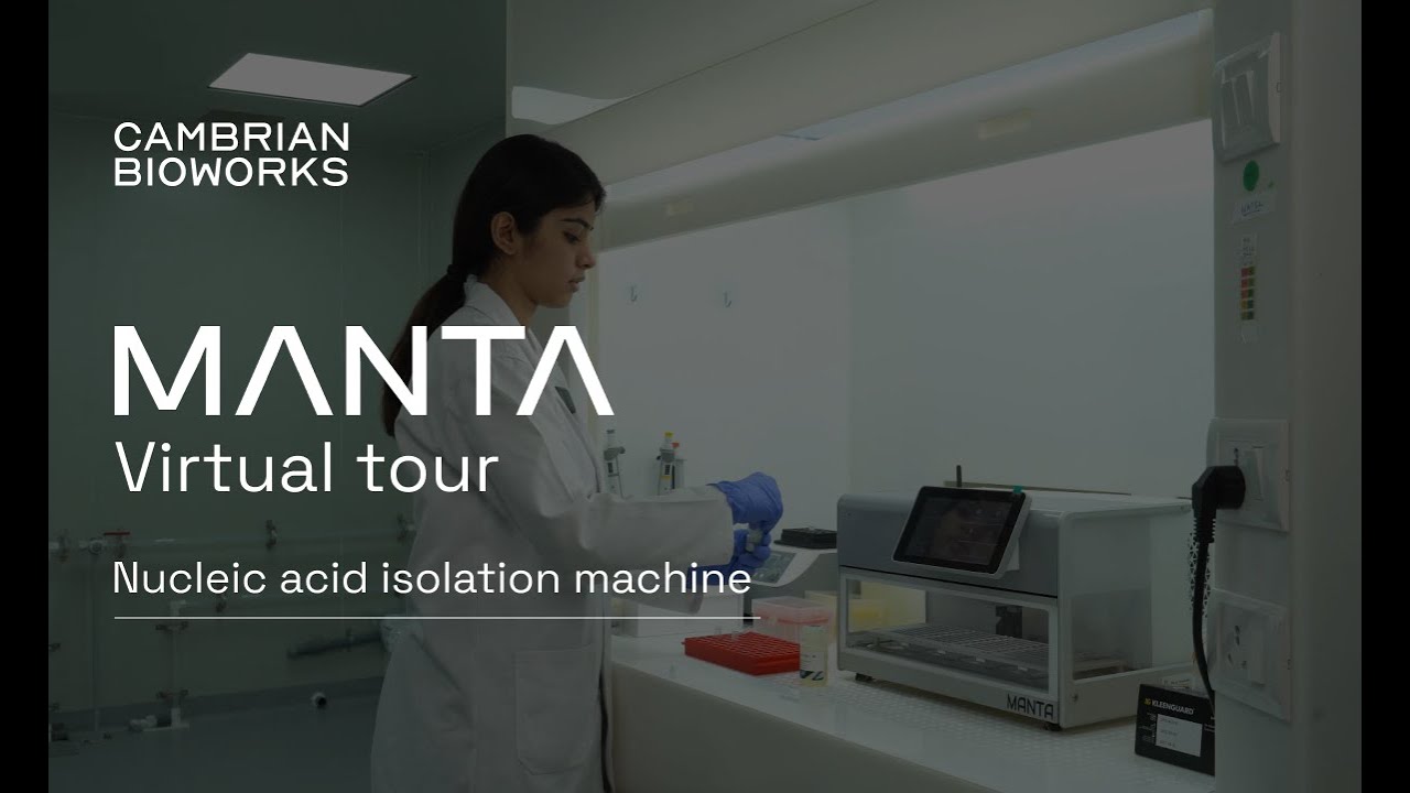 Virtual tour of Manta - Nucleic acid isolation machine