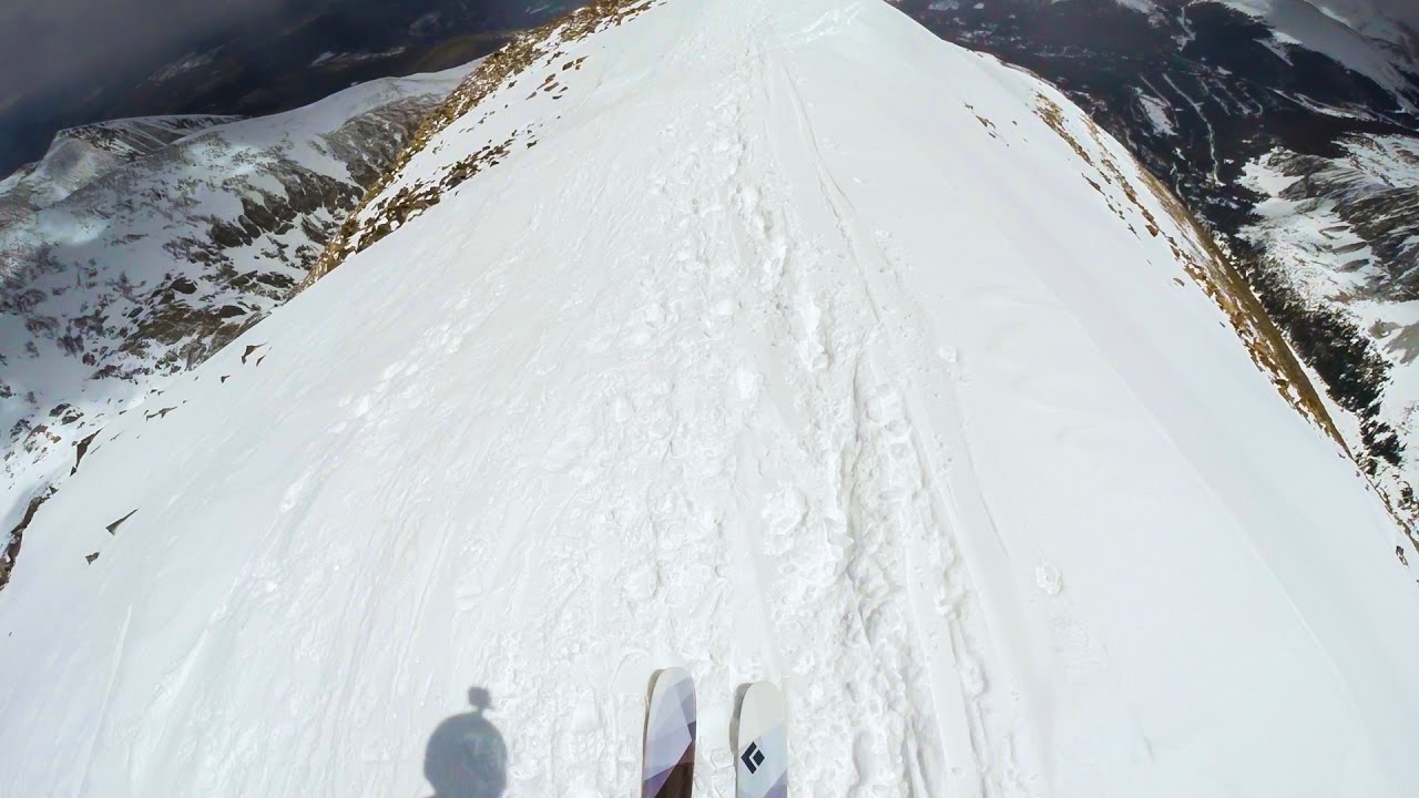 Ski Descent of 14er Quandary Peak