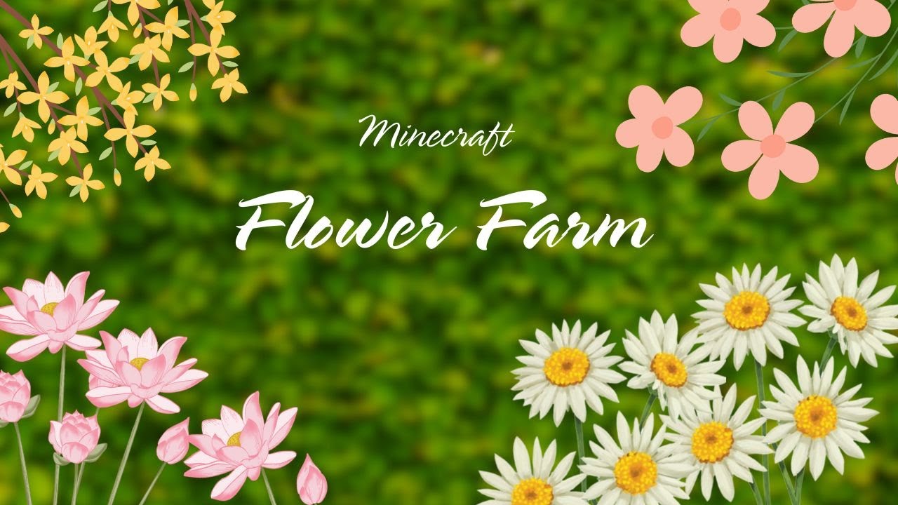 Super Simple Minecraft Flower Farm Tutorial