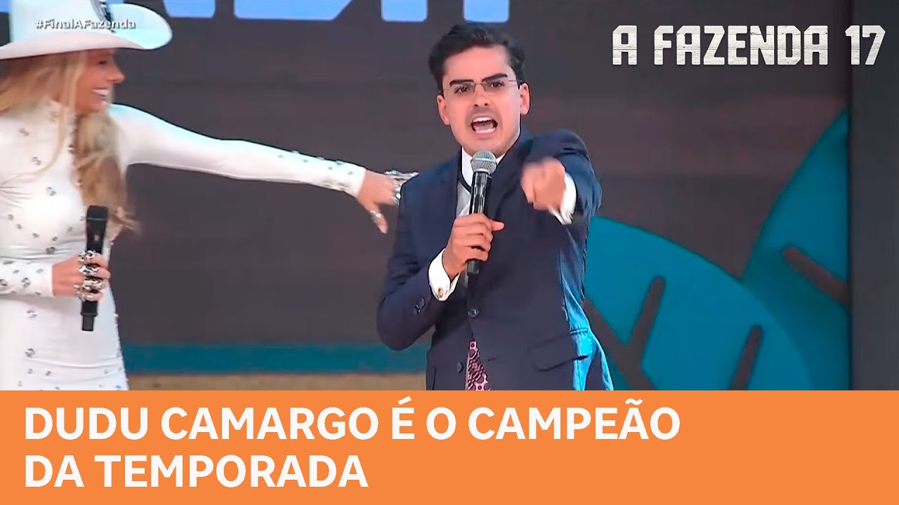 A FAZENDA 17: Dudu Camargo é o campeão da temporada