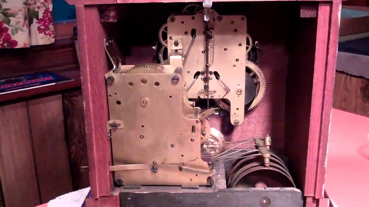 SETH THOMAS FOUR BELL SONORA CHIME CLOCK #7 c.a. 1915.