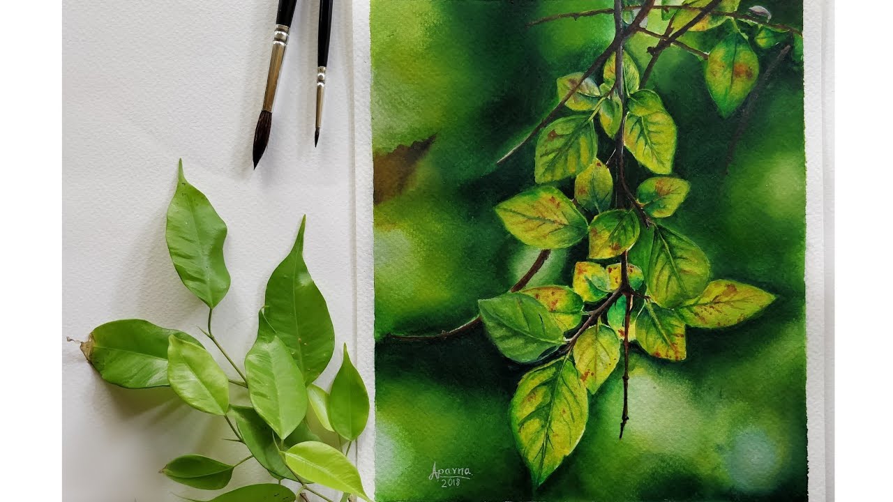 How I paint realistic background only using watercolours