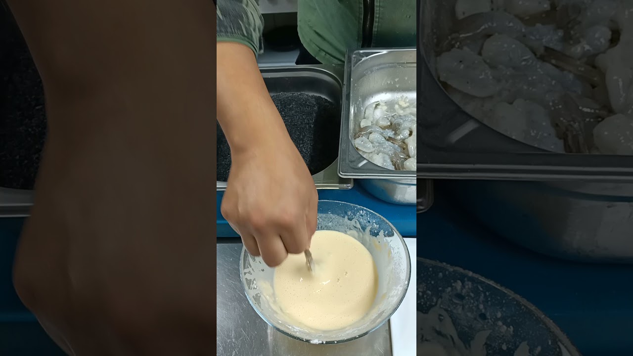 КРЕВЕТКИ В ЧЕРНОЙ ПАНИРОВКЕ #chefcook