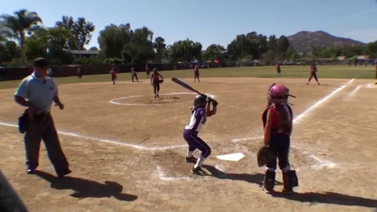 20140615 POWAY SUMMER HEAT CLASSIC VS CLAIREMONT - Navajo 8U White All Stars Girls Softball