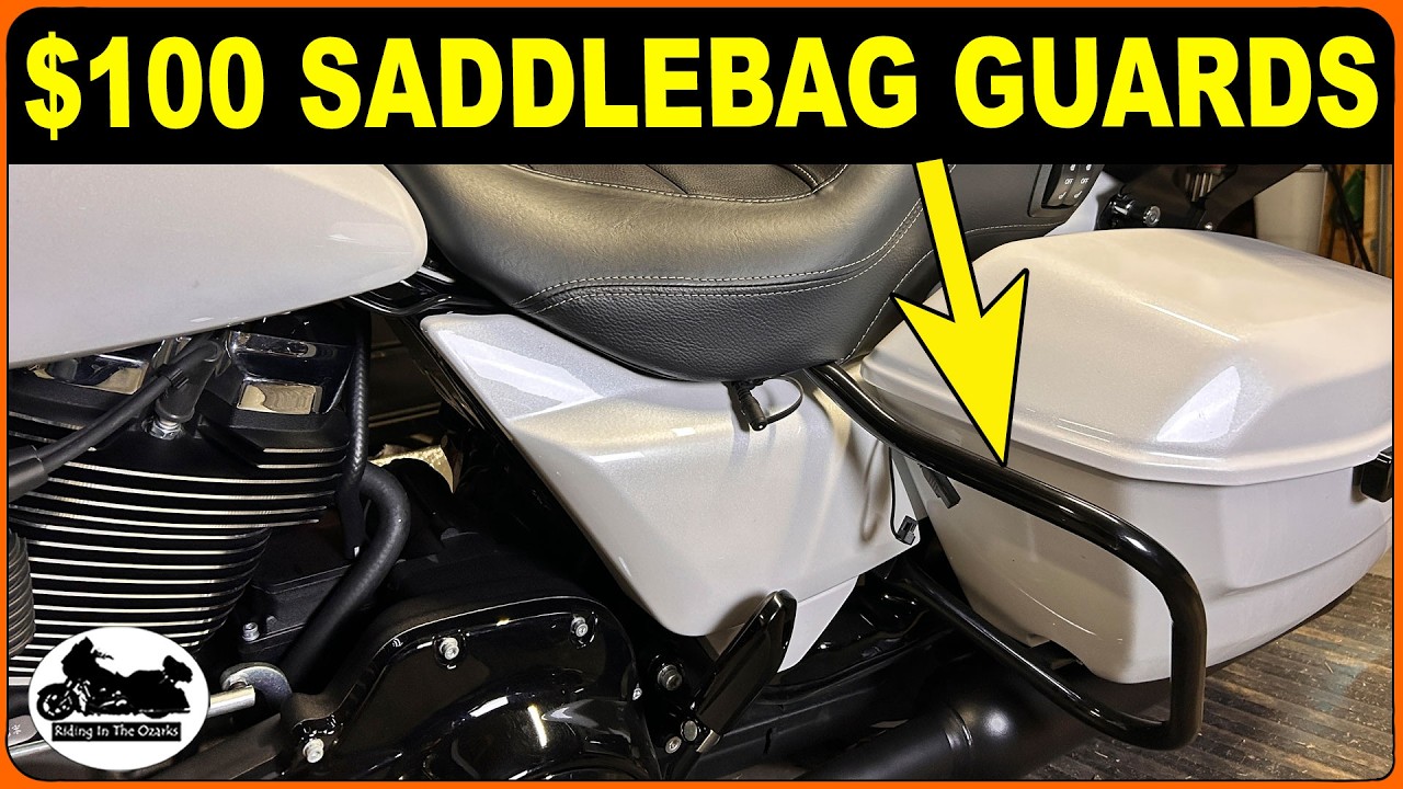 Installing SADDLEBAG GUARDS! Protect your NEW HARLEY DAVIDSON!