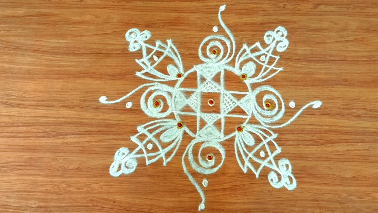 #day55 daily simple rangoli designs ❣️ video #priyasdailyrangoli #1millionviews #muggulu #rangoli