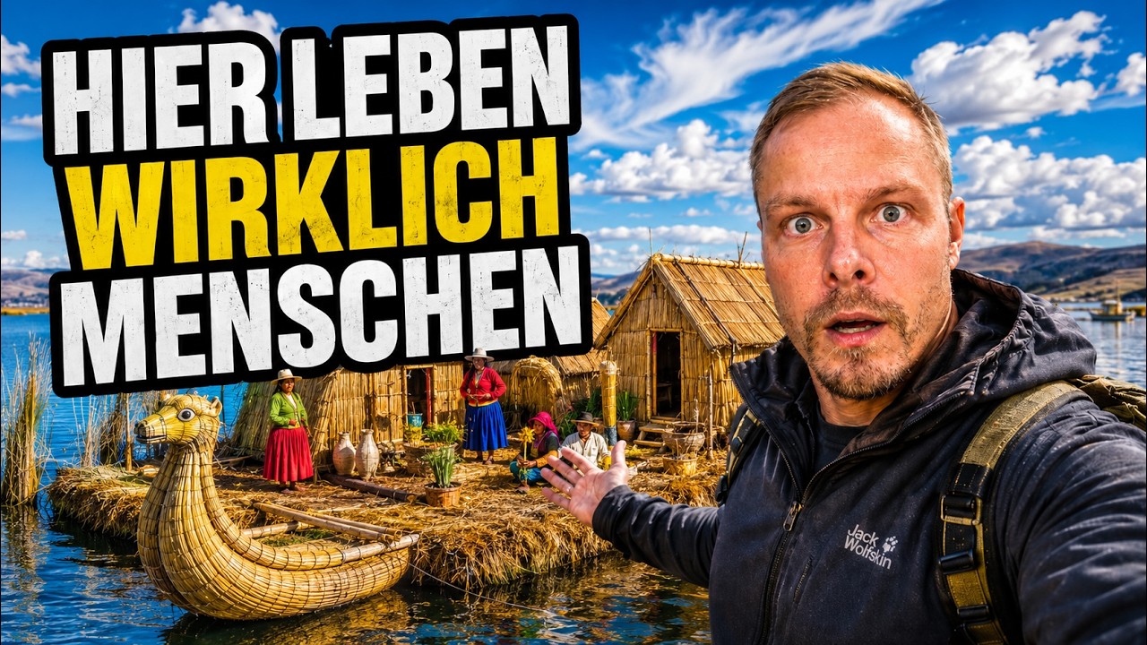 Ur-Einwohner laden mich auf ihre schwimmende Schilfinsel ein 🇵🇪 Peru