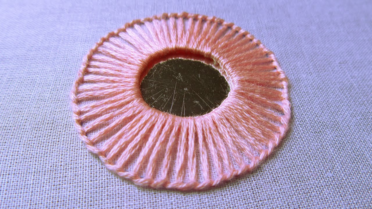 Hand Embroidery | Easy Mirror Work Stitch - Mirror Work Embroidery