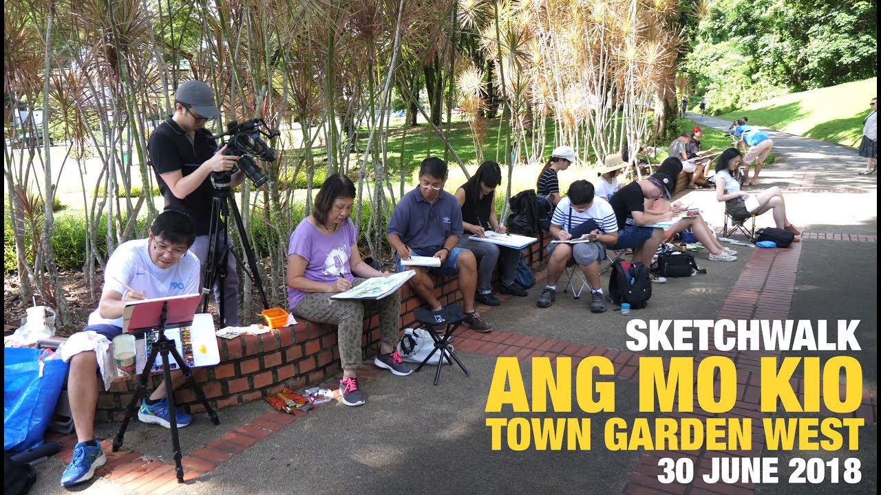 Sketchwalk at Ang Mo Kio Town Garden West (30 Jun 2018)