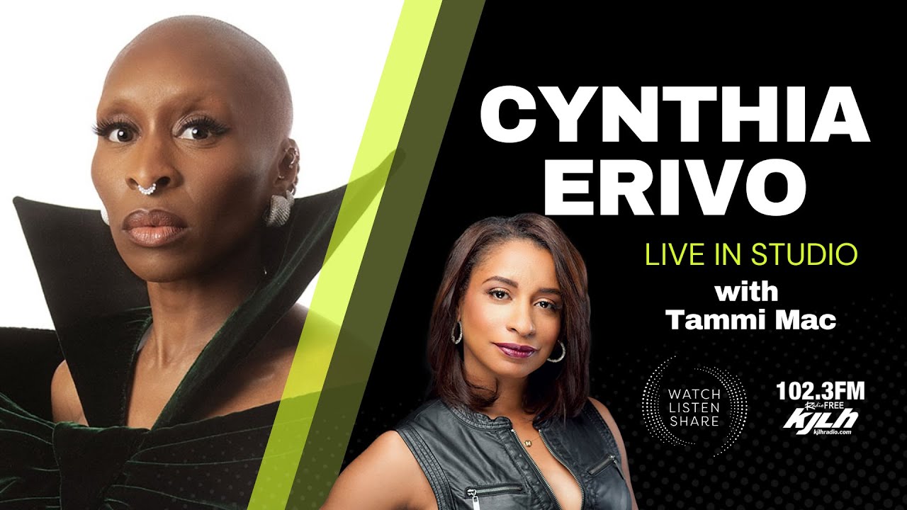 Cynthia Erivo live in studio with Tammi Mac