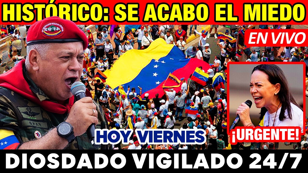 HISTÓRICO 🚨 DIOSDADO EN JAQUE 🔴 PROTESTAS EXIGEN LIBERTAD EN LAS CALLES Y CÚPULA EN HORAS DECISIVAS