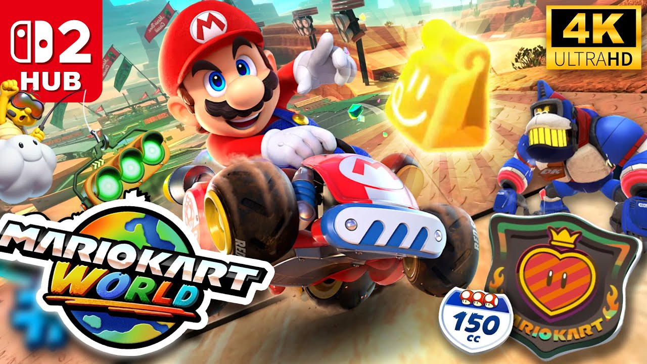 Mario Kart World - Heart Rally (Nintendo Switch 2) [4K]