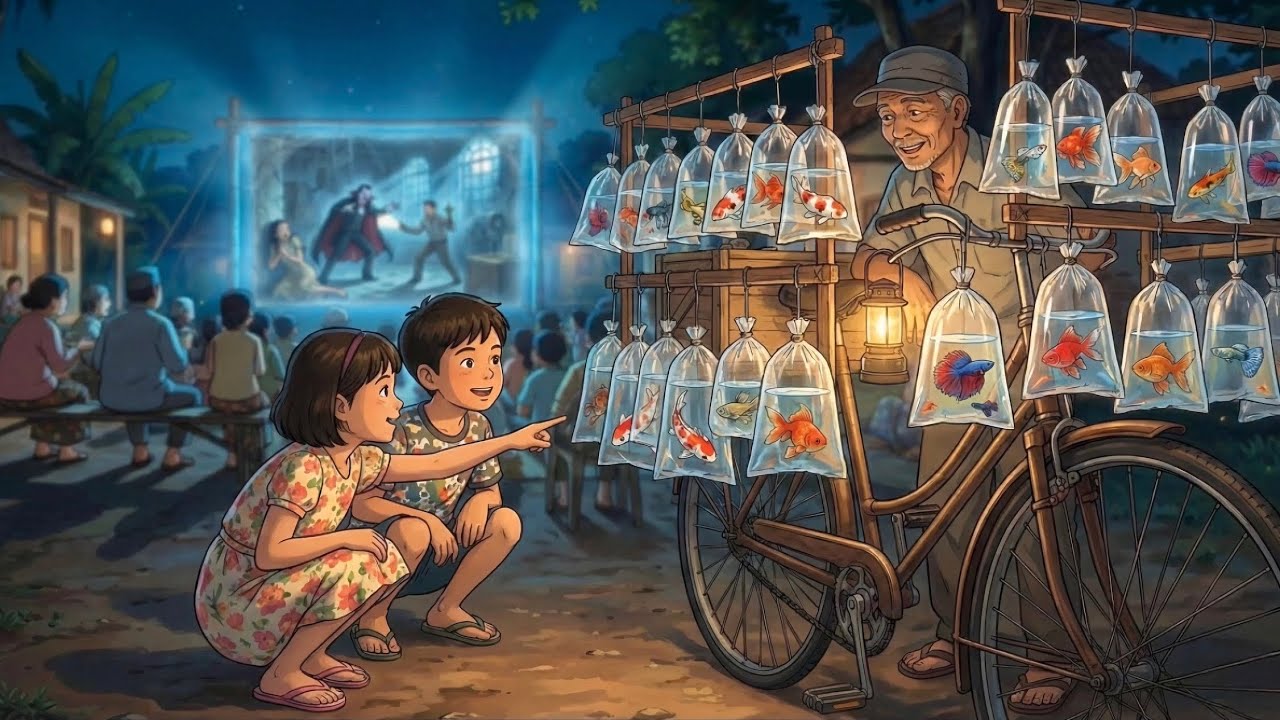 Nostalgia for the night atmosphere during the village's Lantern Festival celebration🏮📺🌒 Ghibli