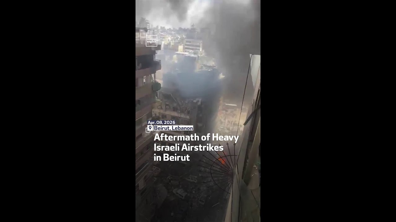 Aftermath of Heavy Israeli Airstrikes in Beirut