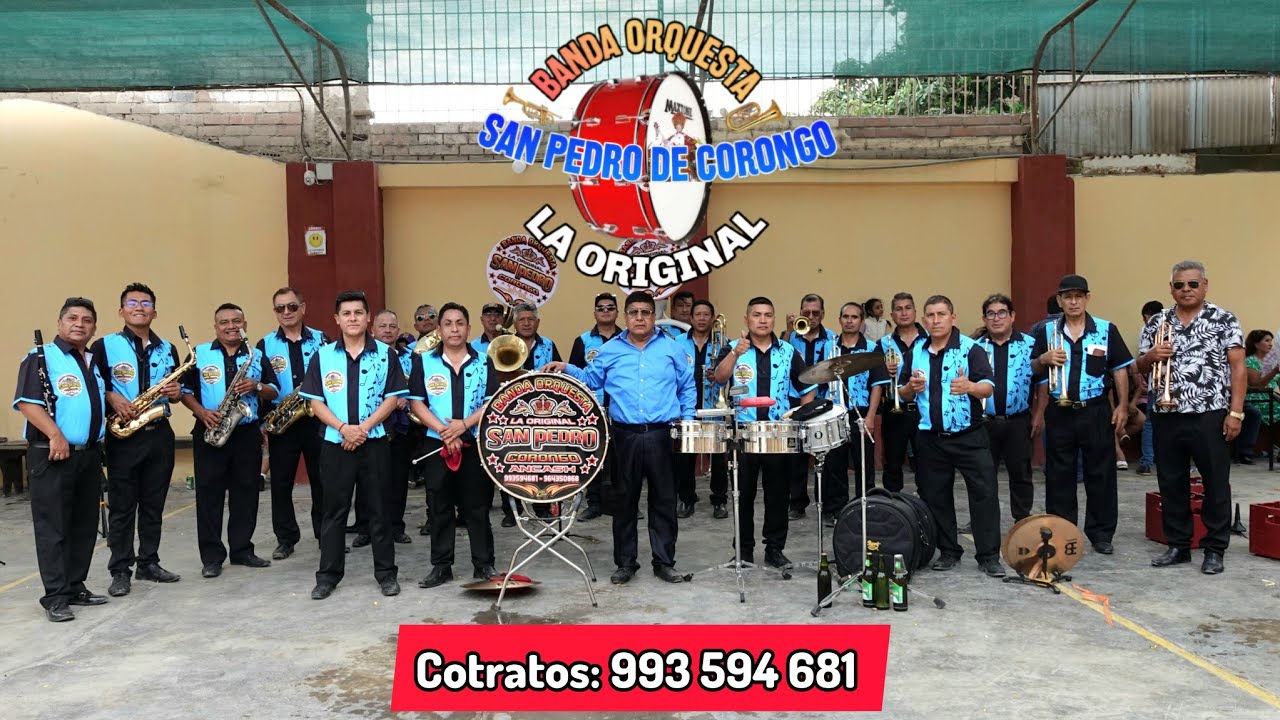 BANDA SAN PEDRO DE CORONGO " La Original " / huaynos bailables ( Carnaval Coronguino 25 ) pte. Piedr
