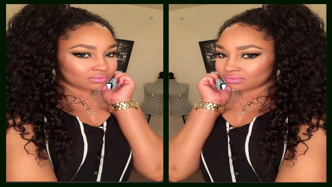 Curly/Wavy Hair Blending~Ponytail & Half Up- Half Down