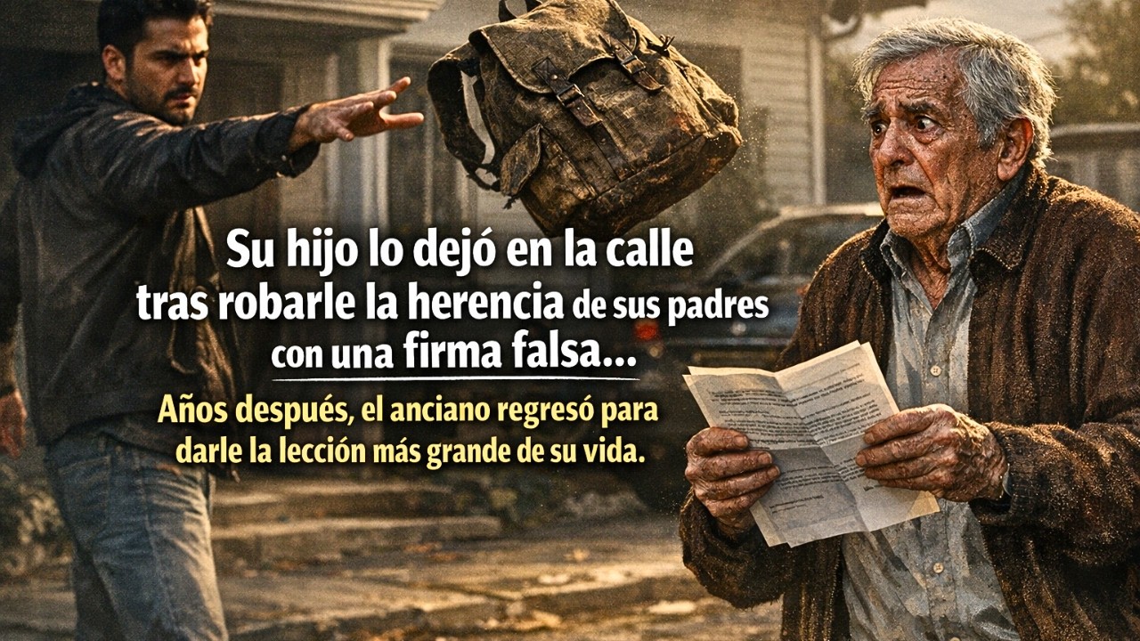 Su propio hijo lo dejó en la calle por una firma... Años después regresó de rodillas