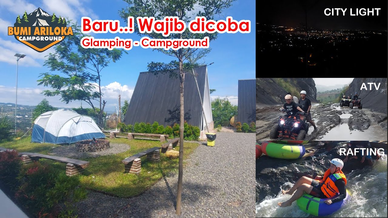 WAJIB DICOBA GLAMPING SERU DI SENTUL - BUMI ARILOKA, CITY LIGHT KEREN DAN BANYAK PERMAINAN
