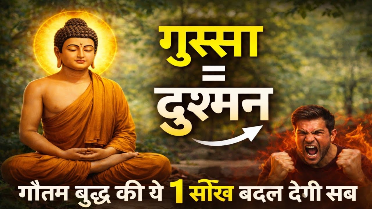 गुस्सा आपकी जिंदगी बर्बाद कर रहा है? गौतम बुद्ध की ये 1 सीख बदल देगी सब