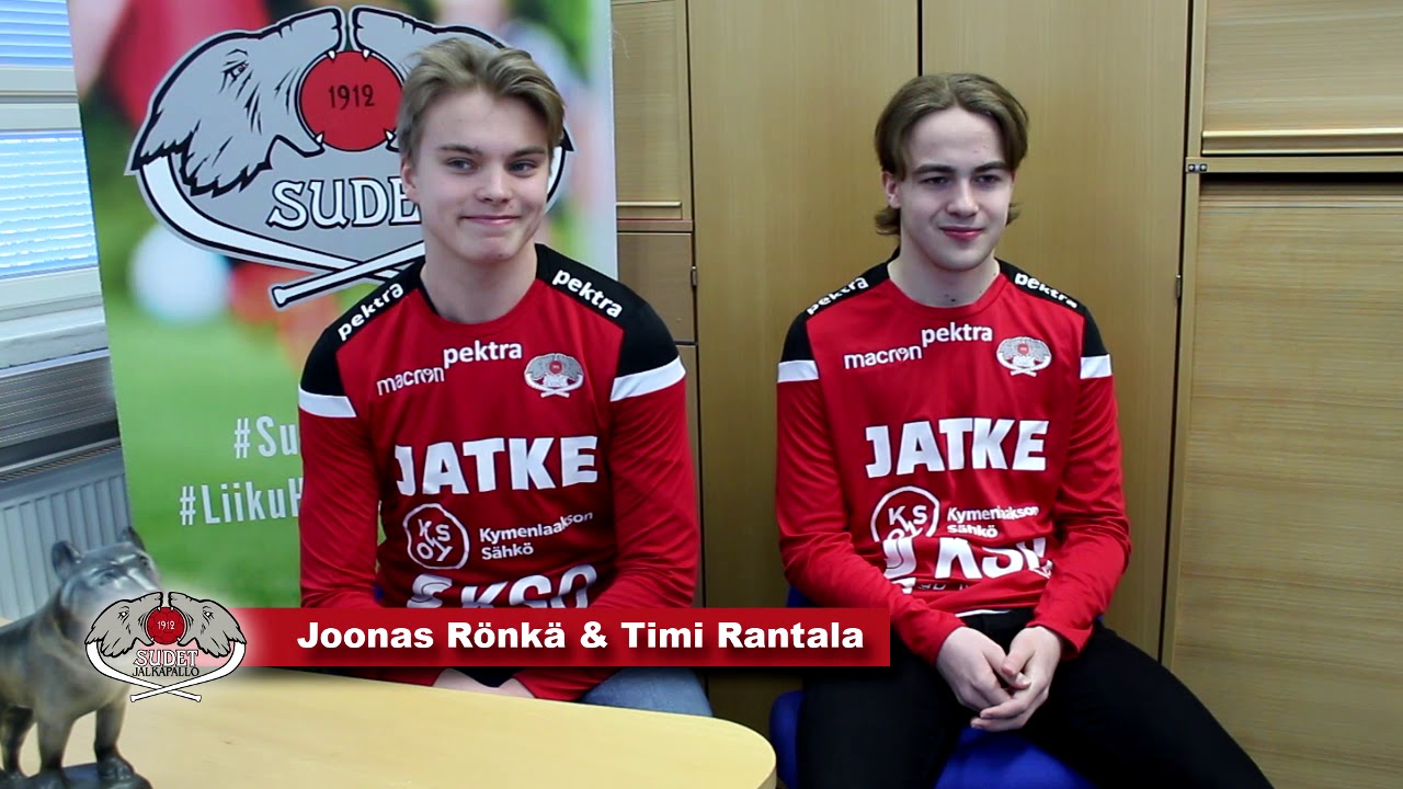 Joonas Rönkä ja Timi Rantala Susien edustusjoukkueseen | Sudet Jalkapallo Kouvola