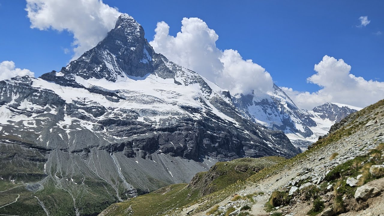 Zermatt, Switzerland: Pure Matterhorn on the Höhbalmen High Trail. Hyperlapse