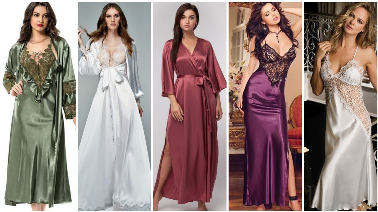 most stylish beautiful women night Robe nighty