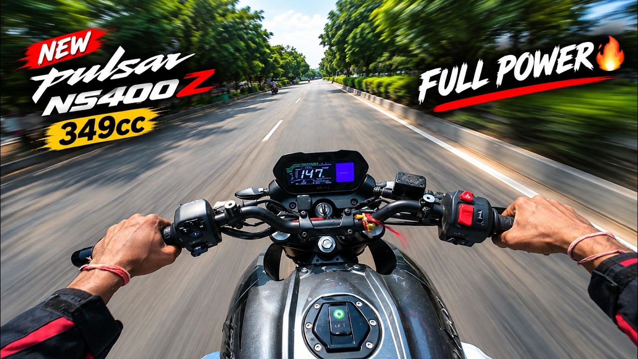 New Pulsar NS400Z 349cc First Ride 🔥 | Full Review & Top Speed