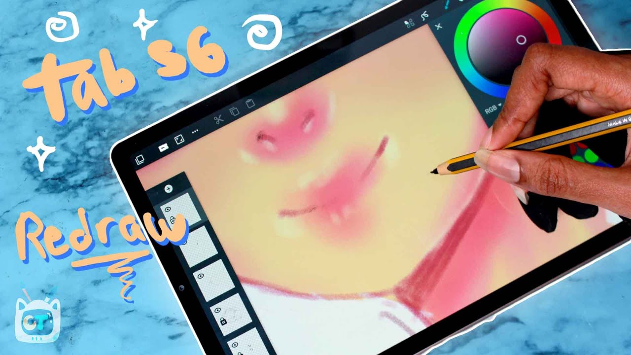 Redrawing the First Drawing I did on the Tab S6 | Draw this again 4 months later