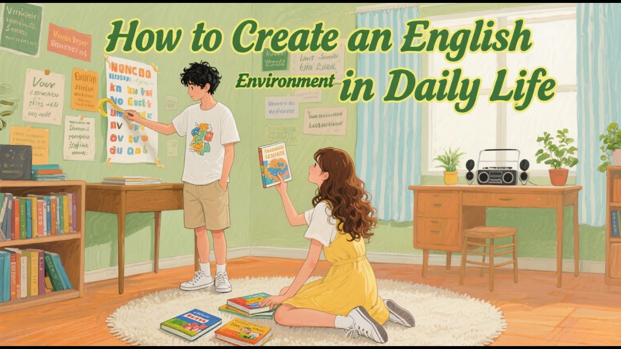 How to create an English Environment in Daily Life  | Slow-paced Stories | English Learning Methods