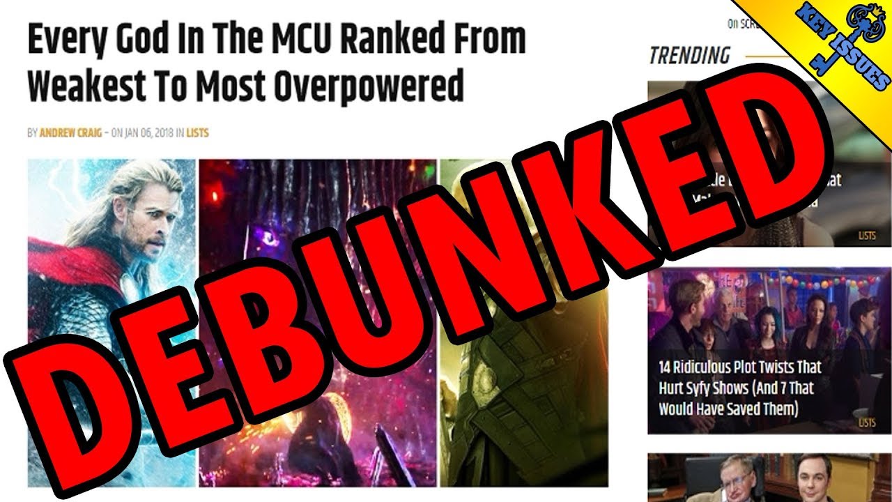 Every MCU god Ranked from Weakest to Strongest (DEBUNKED)