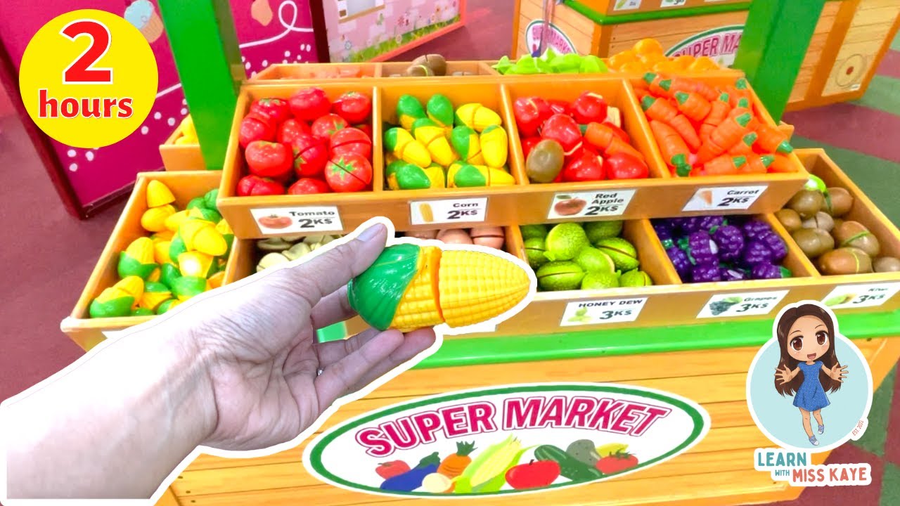 FRUITS and VEGETABLES for Kids | Best Learn ABC Puzzle | Numberblocks Toys Mathlink Cubes 1-10