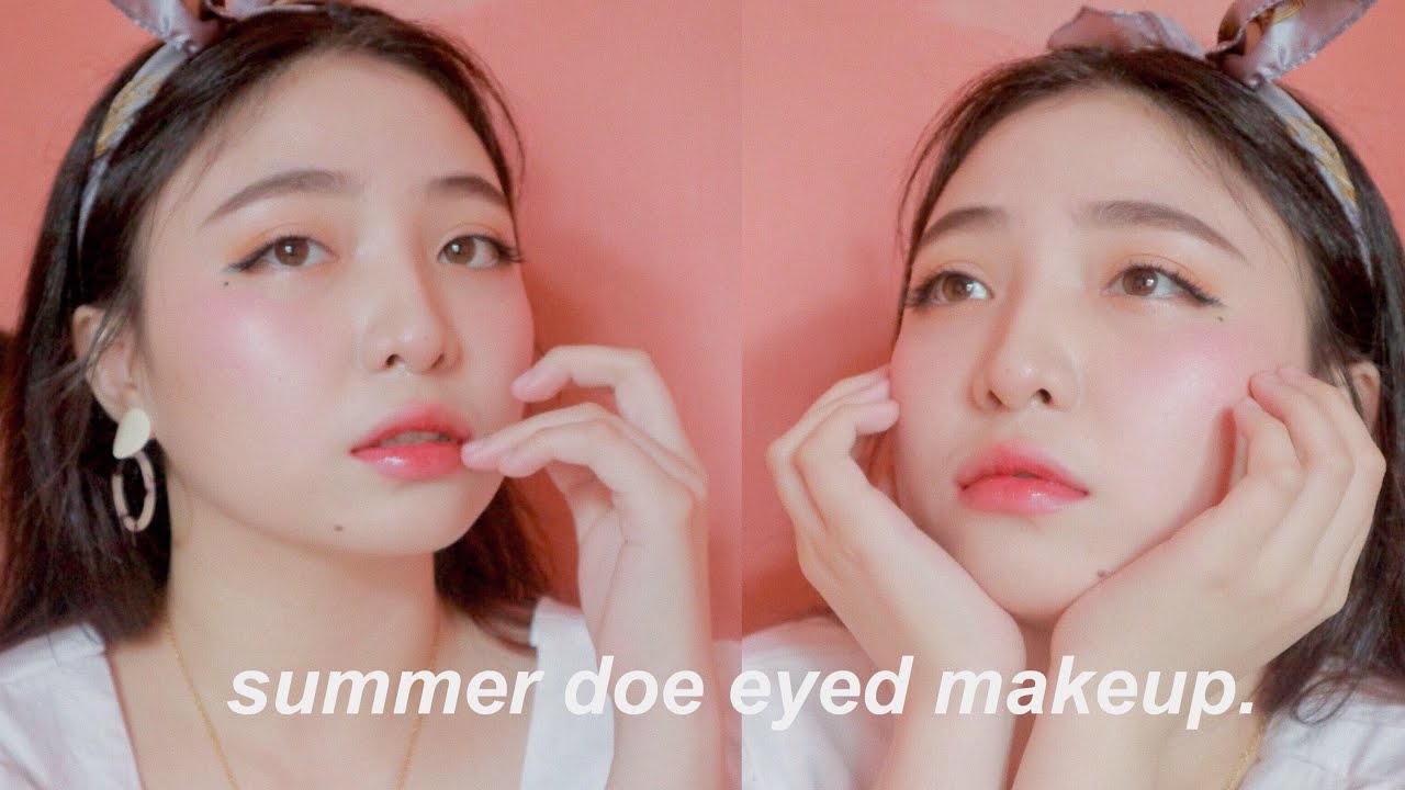 Summer doe eyed igari makeup 🍑