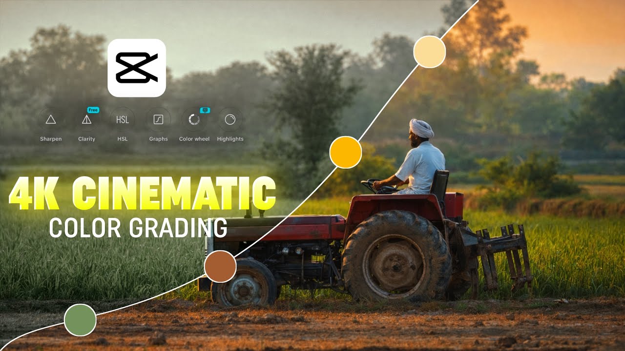 Cinematic 4K Colour Grading In Capcut | Capcut Colour Grading Tutorial | Capcut Cinematic Edit