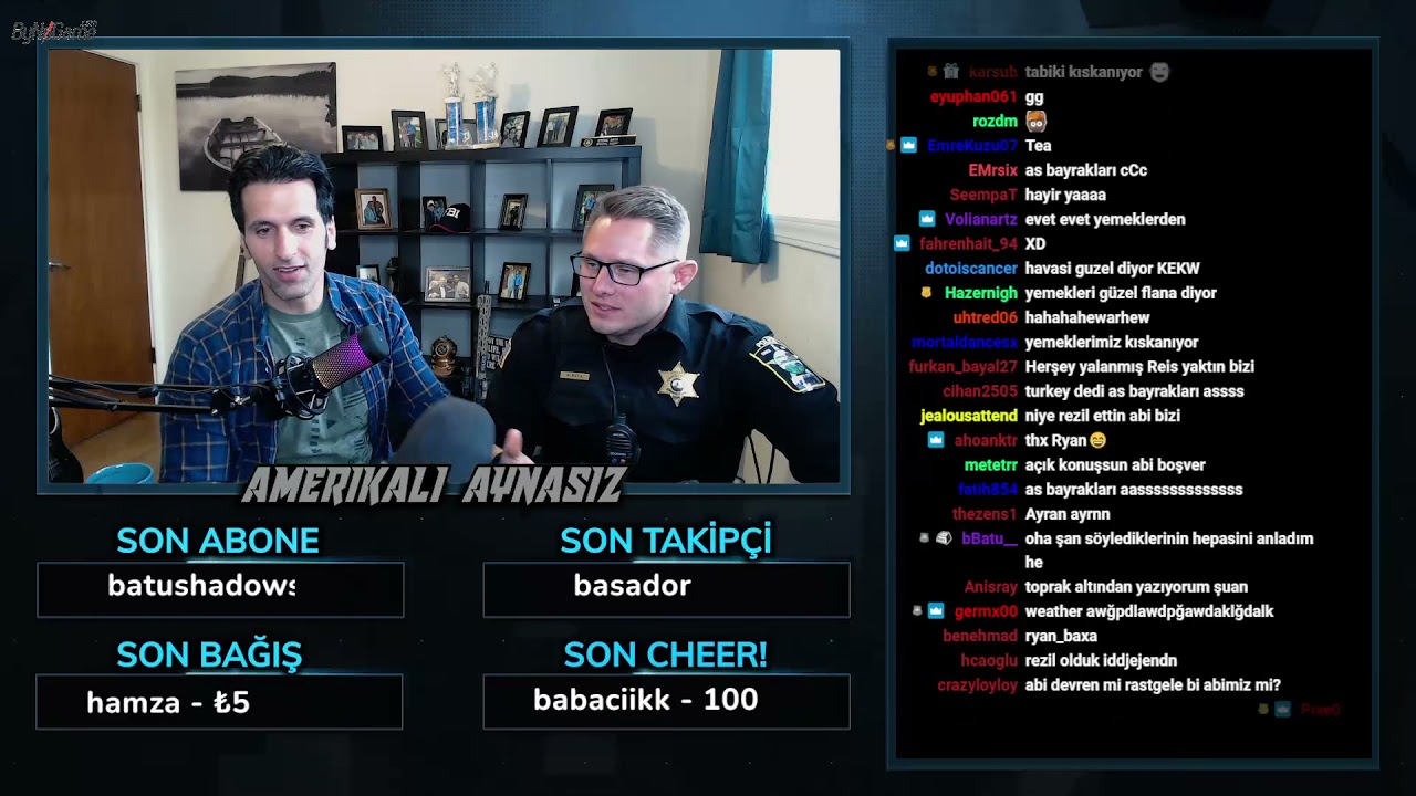 AMERIKALI AYNASIZ - GERCEK AMERIKAN POLISI ILE SOHBET EDIYOR