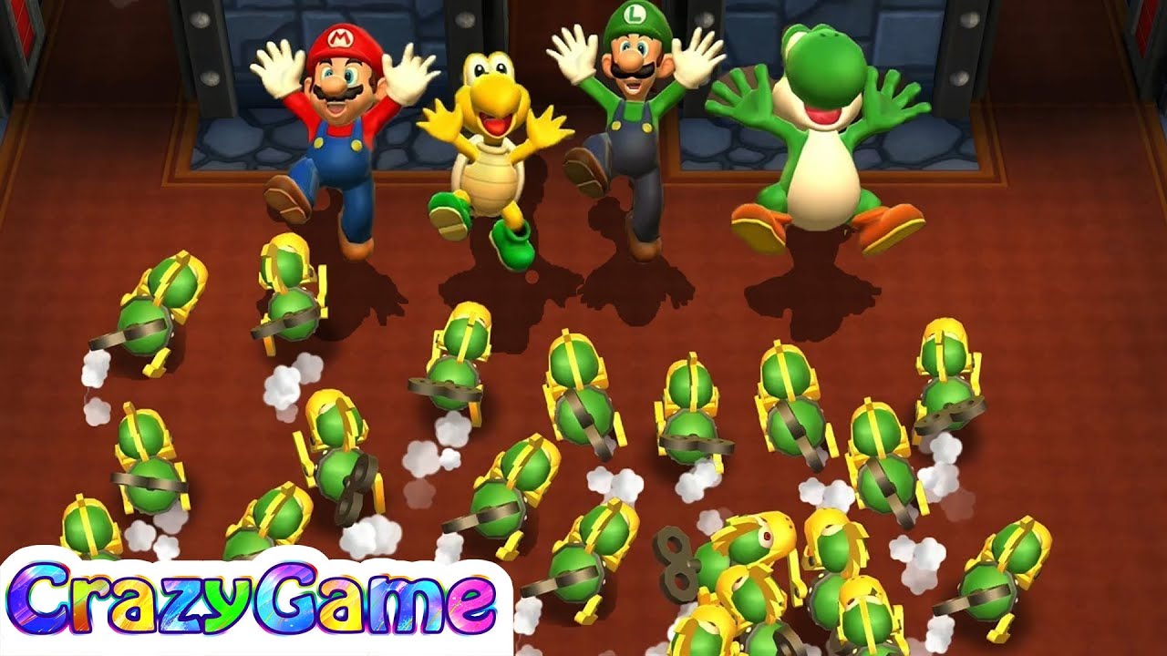 Mario Party - Mario v Luigi v Koopa v Yoshi (Unlucky Player Master Difficult) | Crazygaminghub