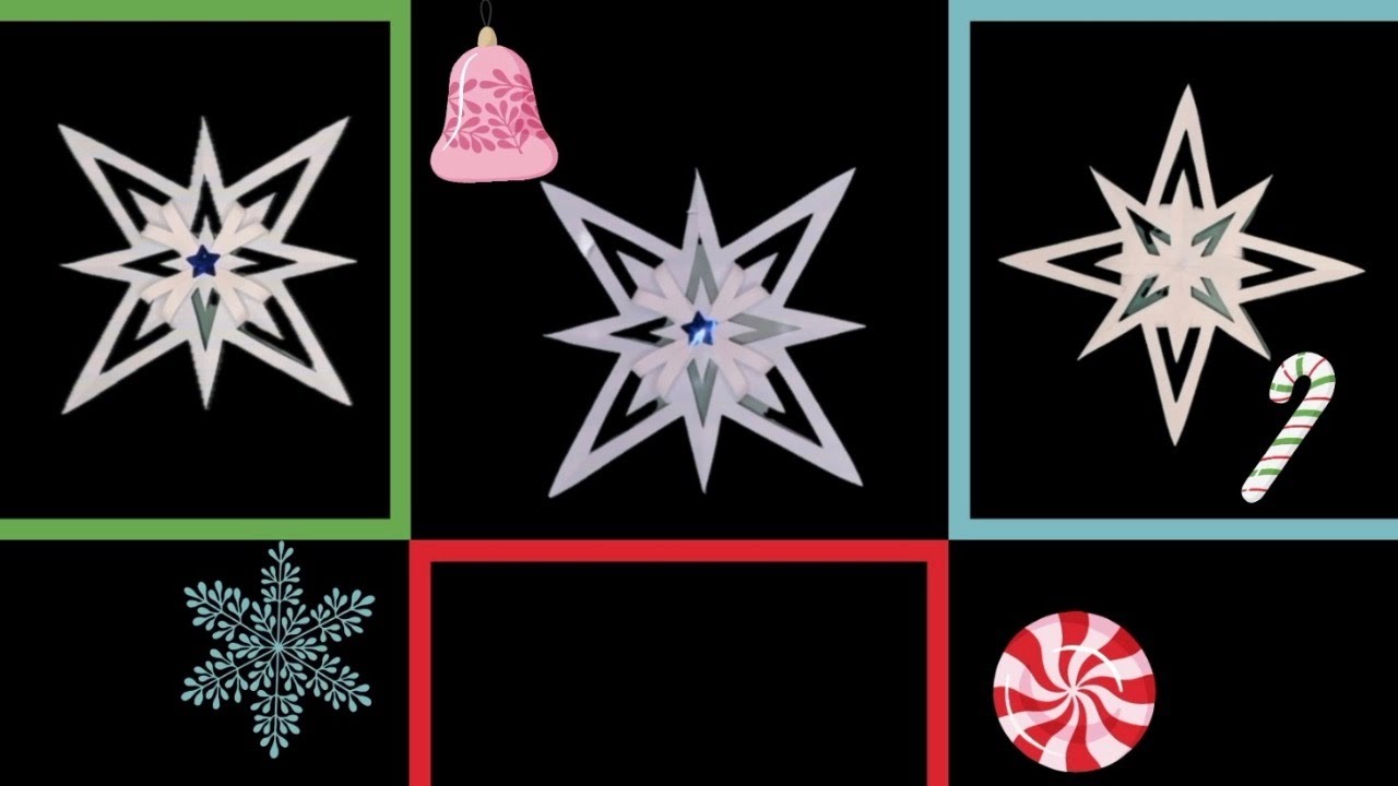 HOW TO MAKE PAPER SNOWFLAKE ❄️ FOR CHRISTMAS 🎄 🌟 SNOWFLAKE SERIES