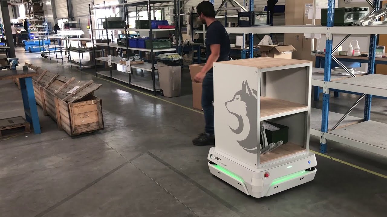 Robot mobile autonome (AMR) - HUSKY 150 - mode autonome et mode suiveur