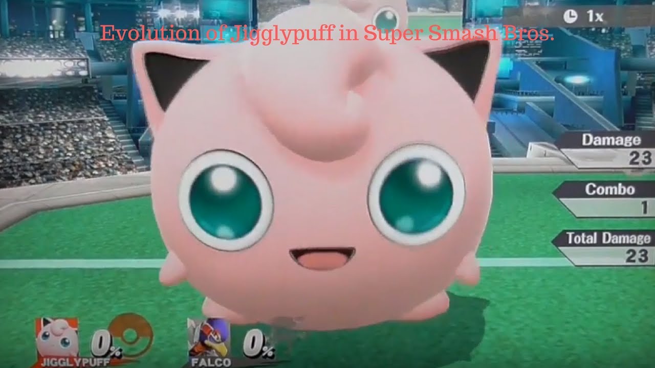 Evolution of Jigglypuff in Super Smash Bros (Graphics, Moveset, Sound Clips Animations & More!)
