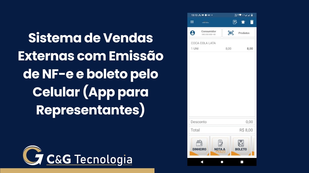 App de Vendas Externas que Emite Nota Fiscal e Boleto na Hora pelo Celular e Maquininha de cart&atilde;o