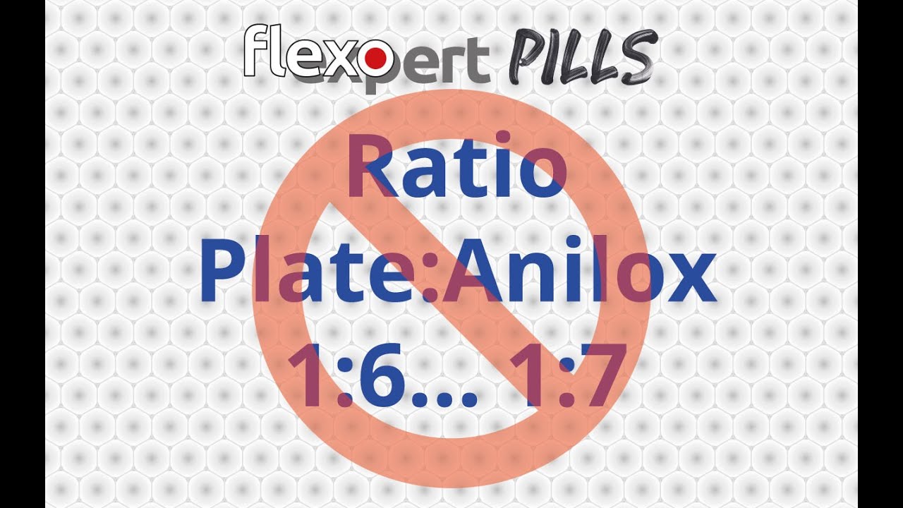 The ratio between plate and anilox? It's not what you think