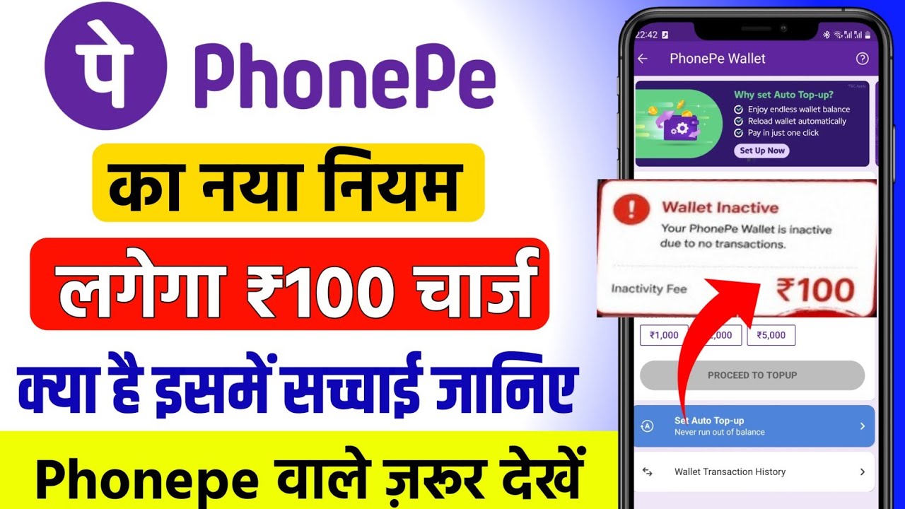 Phonepe Wallet New charges 2026 | phonepe par kitna charge lagega | Phonepe inactive wallet charges