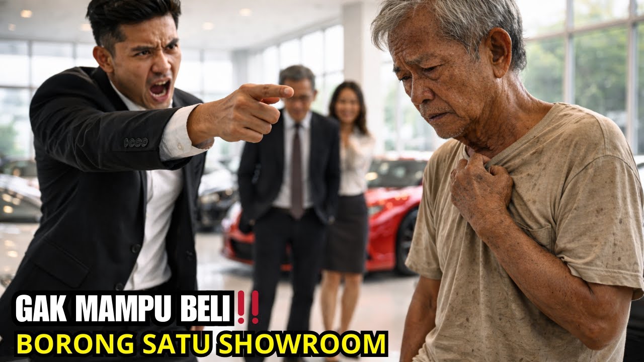 Kakek Lusuh Ditolak Beli Mobil Sport! Sales Sombong Kaget Saat Dia Beli Satu Showroom...