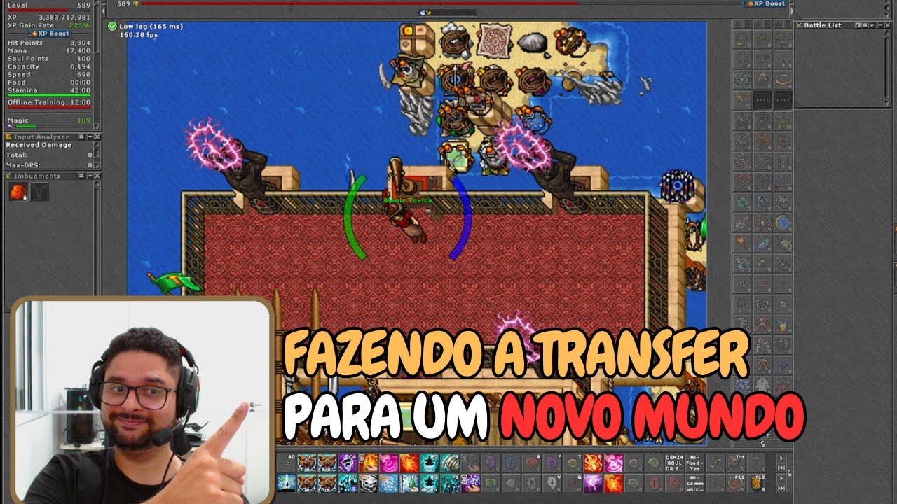 TIBIA - GUIA DE TRANSFERÊNCIA ENTRE SERVIDORES