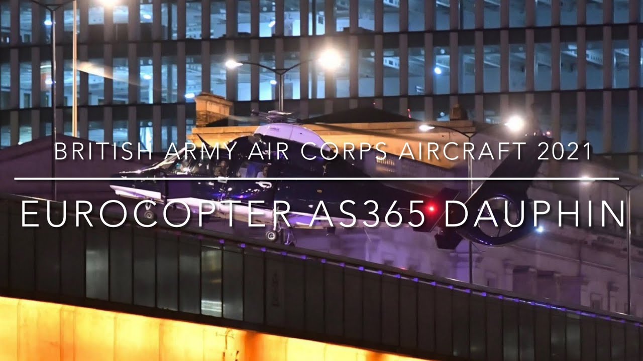 British Army Air Corps Aircraft 2021 - Eurocopter AS365 Dauphin (SAS Helicopter)