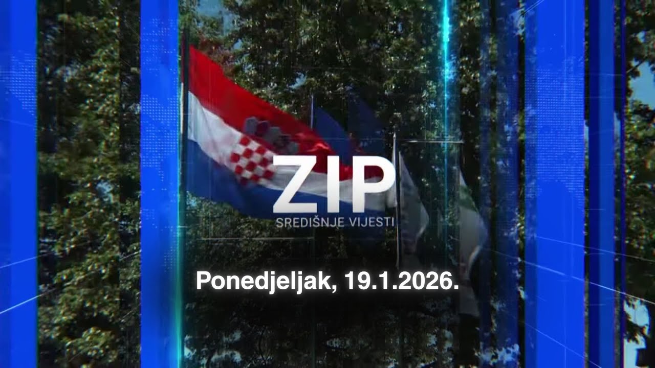 ZIP - 19.1.2026. - SREDI&Scaron;NJE VIJESTI Z1 TELEVIZIJE