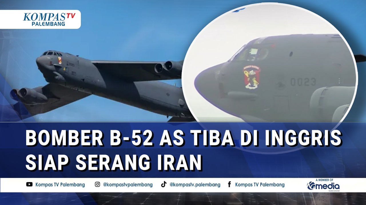 Penampakan Bomber B-52 Milik AS Tiba di Inggris, Siap Serang Iran