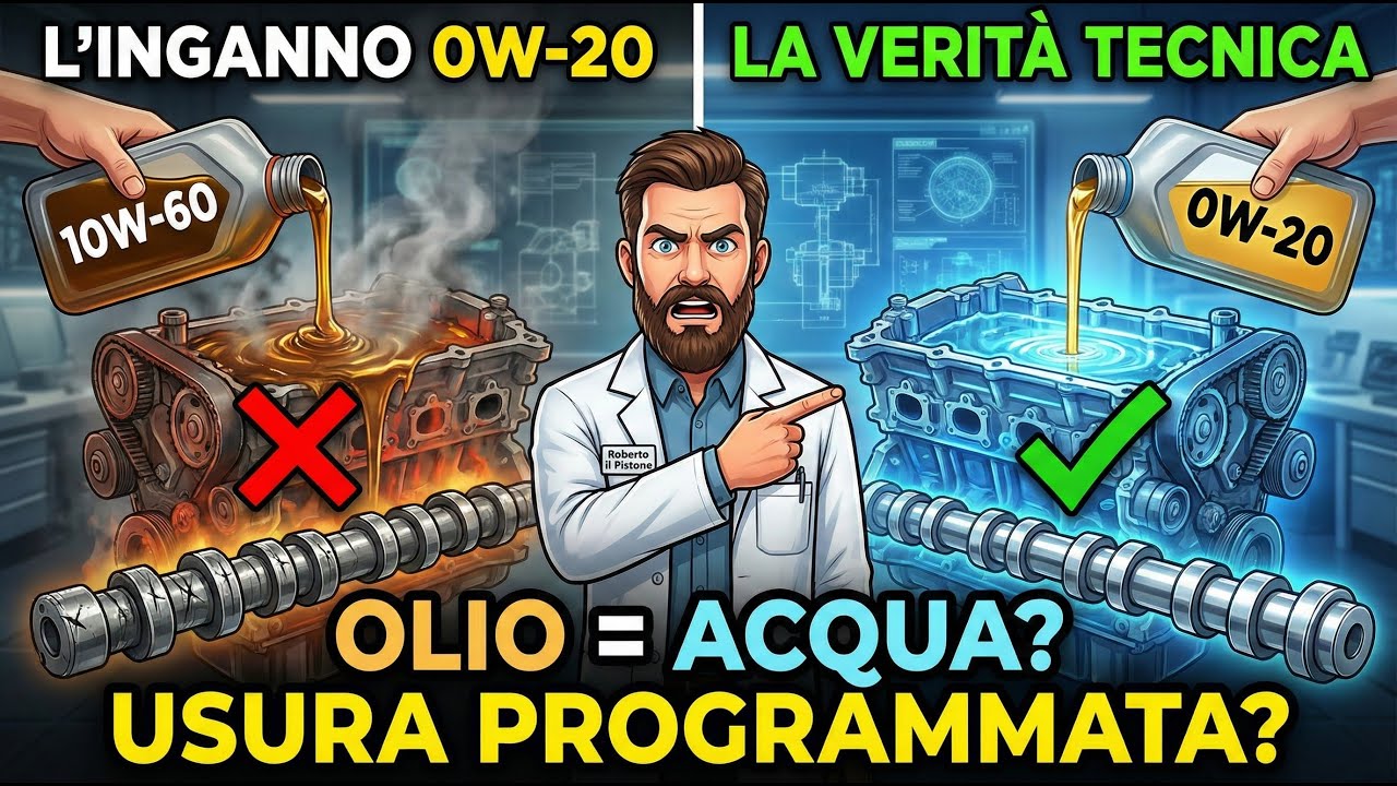 0W-20: L'INGANNO DELLA VISCOSITÀ? Perché il tuo motore LO VUOLE (Analisi Ingegneristica)