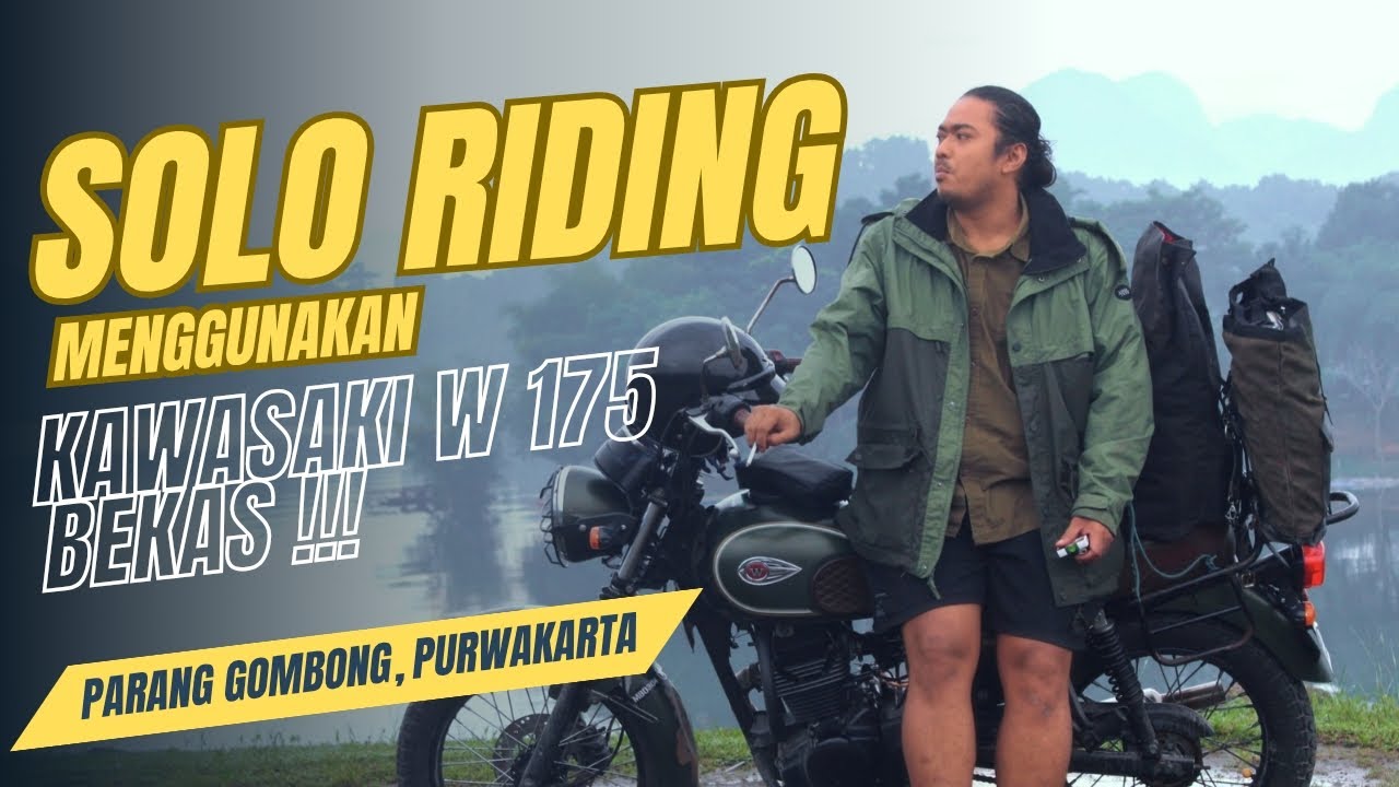 Solo Riding Menggunakan Kawasaki W 175, Ke Parang Gombong Purwakarta. 