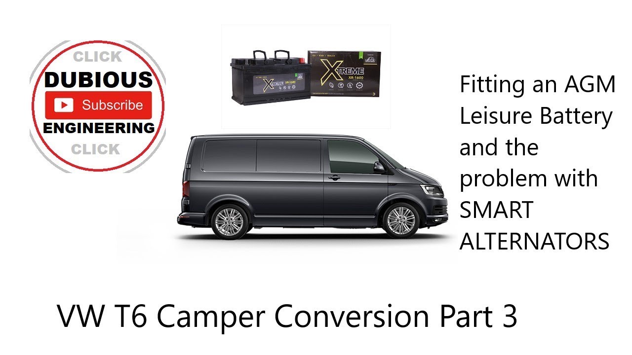 DuB-EnG: DIY T6 Camper Van Part3 Electrics Installing Leisure House Service Battrery Split Charge