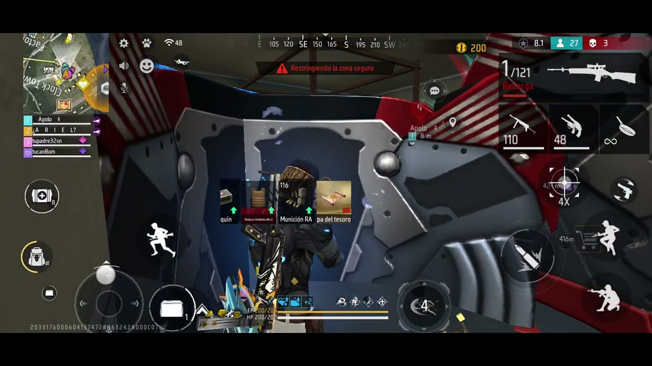 De esta forma logré ganar una vez más una partida de free Fire br clasificatoria 🥵